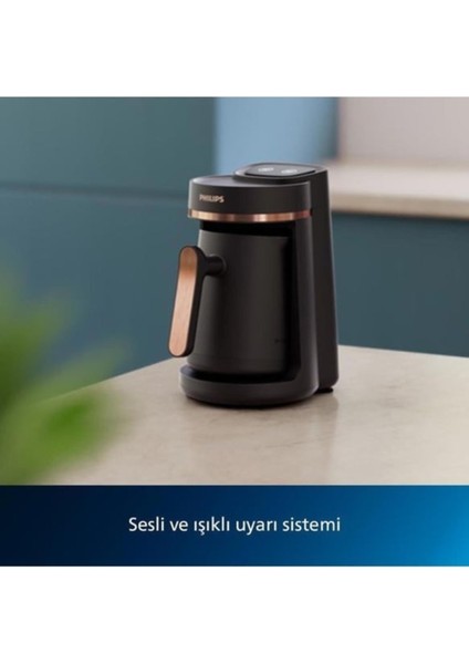 Şık Tasarımlı 5000 Serisi Türk Kahvesi Makinesi - 735W, Taşma Önleyici