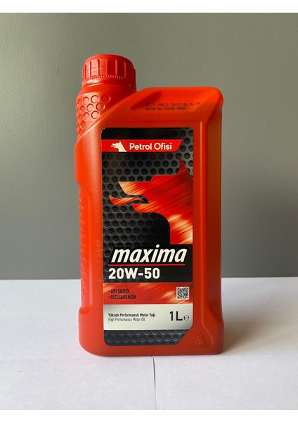 Maxima 20W-50 1 Litre Motor Yağı (07/2025 Üretim)
