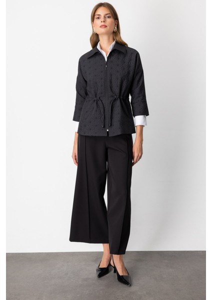 Kadın Beli Ipli Kapitone Ceket 62500 Siyah modelleri