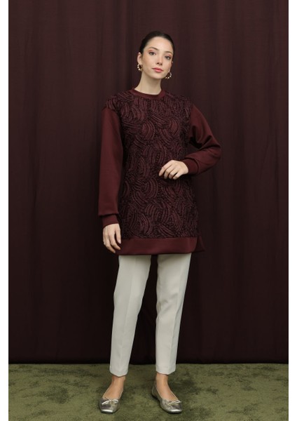 Kadın Ön Kısmı Dantel Detaylı Şık Görünümlü Üst Düzey Tunik modelleri