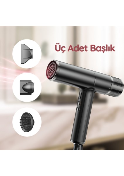 Haki Renkli Yüksek Performanslı Bldc Fön Makinesi, Şık ve Kullanışlı Tasarım. modelleri