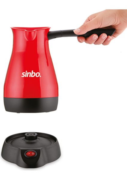 Kırmızı Kablosuz Elektrikli Cezve, Pratik ve Şık Tasarım