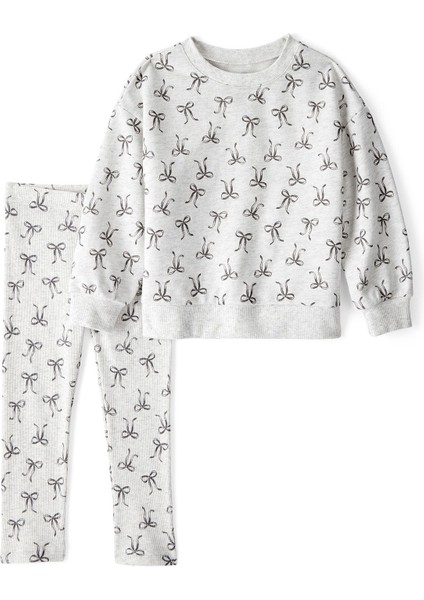 Kız Çocuk Desenli 2li Set