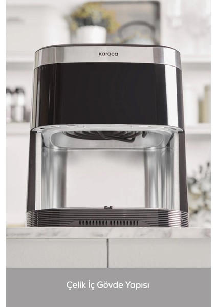 9l Büyük Kapasiteli Dijital Airfryer, 10 Pişirme Modu, Inox Tasarım, 8 Kişilik