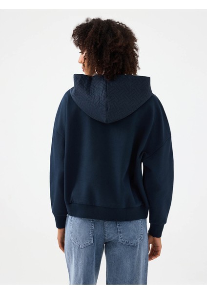 Oversize Lacivert Kadın Sweatshirt LF2040925 modelleri