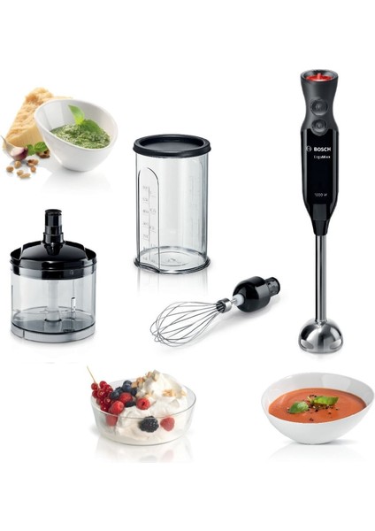 Ergomixx 1000W El Blender Seti, Şık Siyah Tasarım, Güçlü Performans, Kolay Kullanım fiyatları