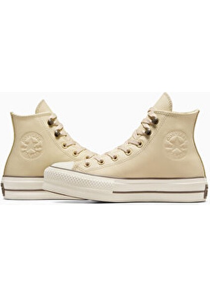 Chuck Taylor All Star LIFT Kadın Spor Ayakkabı Suya Dayanıklı Deri Konforlu Tasarım