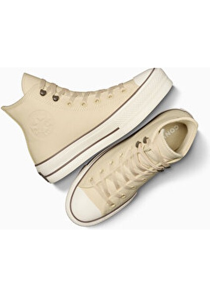 Chuck Taylor All Star LIFT Kadın Spor Ayakkabı Suya Dayanıklı Deri Konforlu Tasarım