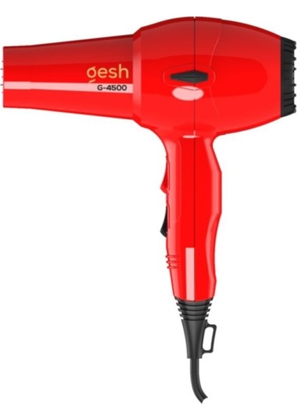 G-4500 Profesyonel 2500W Kuaför Fön Makinesi, Kırmızı Renk