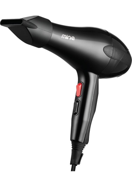 Güçlü 2400W Profesyonel Saç Fön Makinesi, Siyah Renk