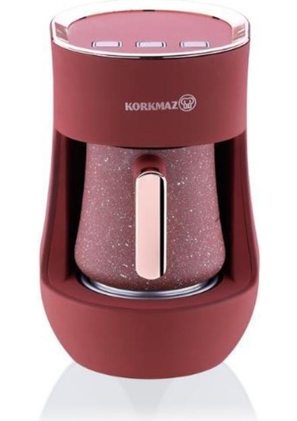 Kiremit Renkli Otantik Kahve Makinesi A865-01, Şık ve Kaliteli Tasarım