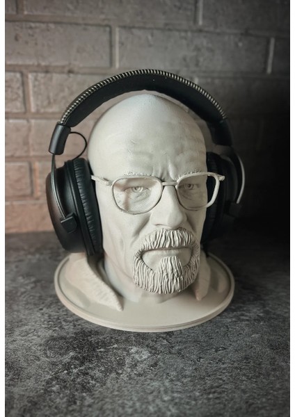 Walter White Headphone Stand – Breaking Bad Büst & Kulaklık Standı 3D Baskı | CRAFTSY3D modelleri