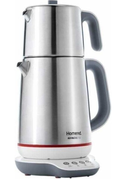 Paslanmaz Çelik Konuşan Çay Makinesi, 1709 Royaltea, Gri Renk