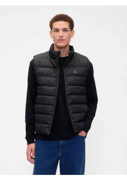 790584003 V-Frch Logo Ltwt Puffer Vest Erkek Yelek