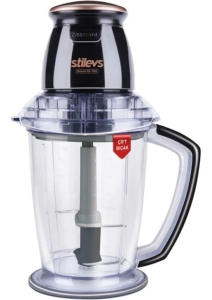 Robotik Doğrayıcı RO-1500 Mago Plus Siyah Bakır, Pratik ve Şık Kullanım Sağlar.