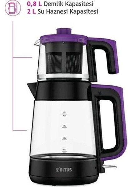 Şık Siyah Cam Çay Makinesi, Hızlı ve Kolay Demleme Için Tasarlandı fiyatları