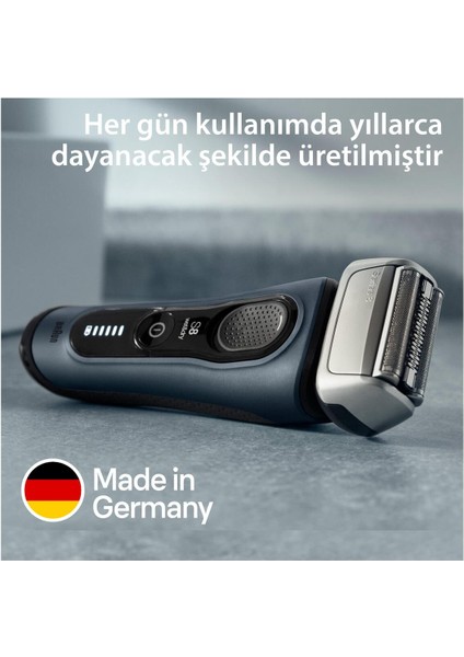 Series 8 Elektrikli Tıraş Makinesi, Şarj Standı, Islak ve Kuru, 8513S, Gri fırsatları