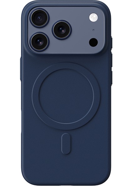 iPhone 17 Pro Max Uyumlu Kılıf M-Safe Şarj Özellikli Amazingthing Minimal Air Serisi Kapak Mavi