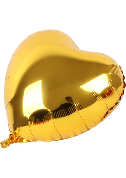 Kalp Balon Folyo Sarı 45 cm 18 Inç (5313)