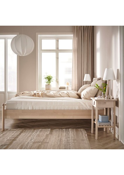 Tek Kişilik Yatak, Beyaz, 90X200 Cm, Orta Sert fiyatları