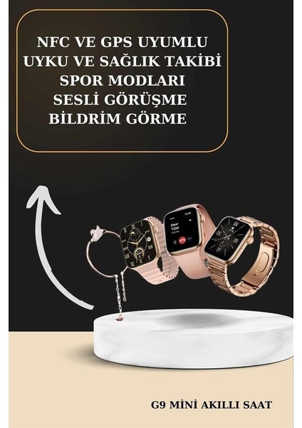 3 Kordonlu Pembe Amoled Ekran Akıllı Saat ve Yeni Nesil Pro Kablosuz Bluetooth Kulaklık Anc/enc