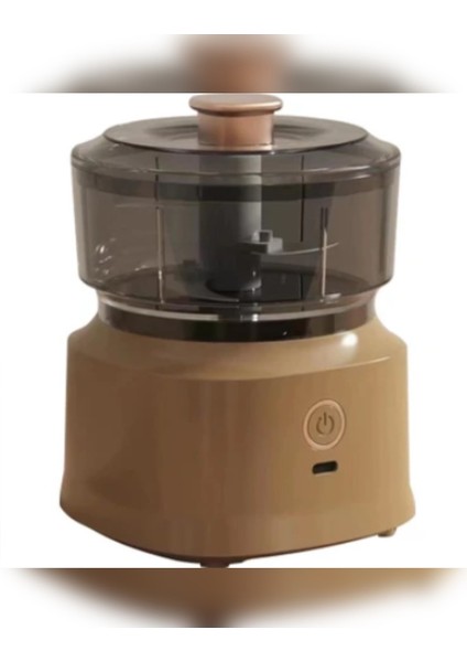 Küçük Taşınabilir USB Şarjlı Doğrayıcı, Pratik ve Hafif Blender Kahverengi