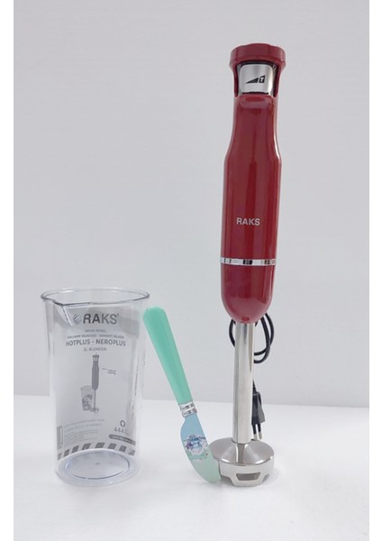 Kırmızı Turbo El Blenderi, Ölçü Kabı ve Bıçak Hediyesi ile Güçlü ve Pratik Kullanım fiyatları