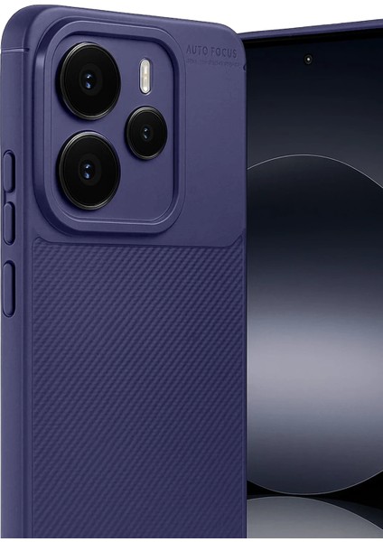 Msa-Shop Newface Xiaomi Note 14 5g Auto Focus Karbon Kapak - Lacivert modelleri