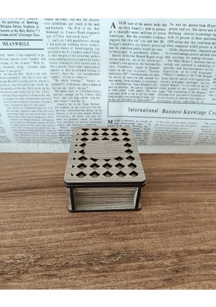 Ahşap Bileklik Kutusu Kolye Küpe Uyumlu 10X7