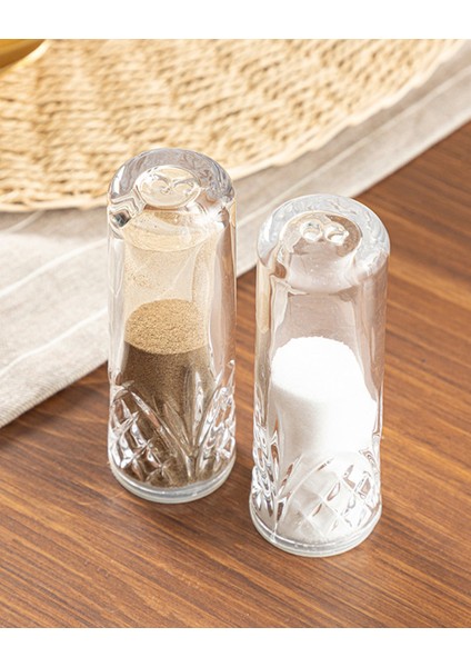 Turuncu Cam Tuz ve Biberlik, 11 Cm, Şık ve Kullanışlı Set fiyatları