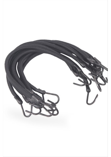 Siyah Kanca Lastikli Toka 10 Adet