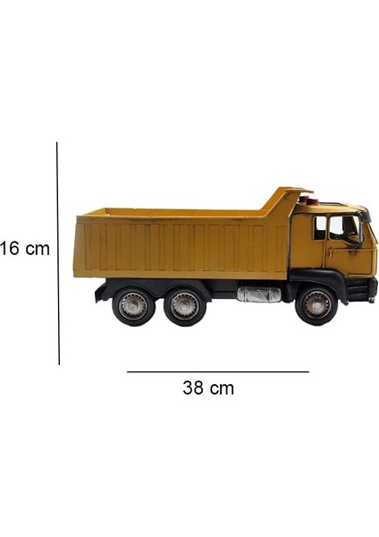Dekoratif Metal Hafriyat Kamyonu modelleri