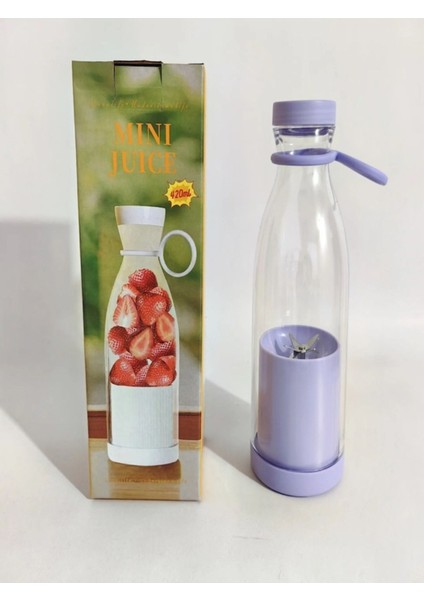 Mavi Mini Taşınabilir Blender 420 Ml, USB Şarjlı, Smoothie ve Milkshake Için Ideal fiyatları