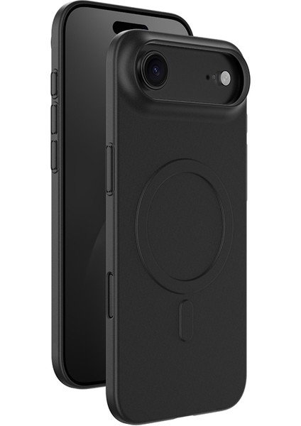 iPhone 17 Air Uyumlu Kılıf M-Safe Şarj Özellikli Amazingthing Minimal Air Serisi Kapak Siyah