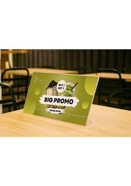 5 Adet A5 (15X21) Masaüstü L Tipi Yatay Föylük - Masaüstü Menü ve Fiyatlık Standı - Broşürlük fiyatları