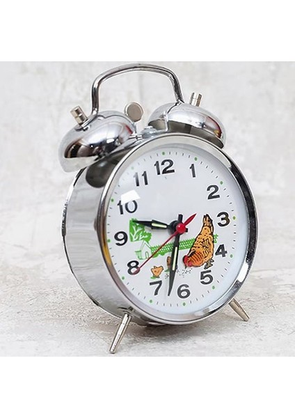 Nostaljik Kurmalı Horozlu Çalar Saat Büyük Boy