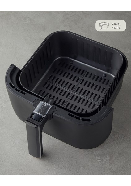 Dijital Büyük Boy Siyah Elektrikli Air Fryer, Sağlıklı ve Pratik Pişirme Aracı indirimleri