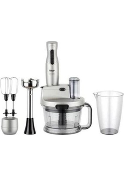Gümüş Renkli 1000W Çok Fonksiyonlu Blender Seti