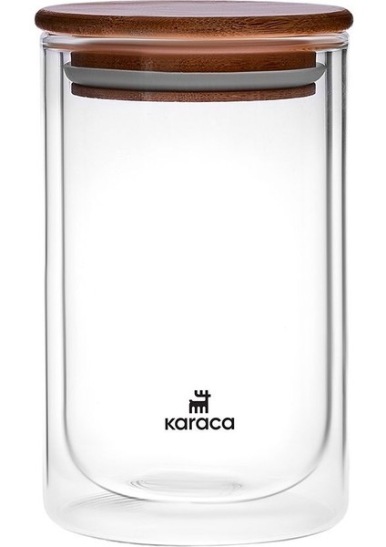 Çift Cidarlı Silikon Kapaklı Saklama Kabı 650 Ml, Kahverengi