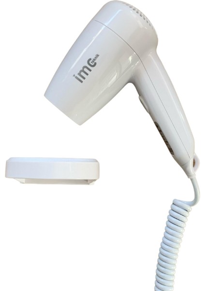 Beyaz Otel Tipi 1300W Saç Kurutma Makinesi, Güçlü ve Hafif Tasarım