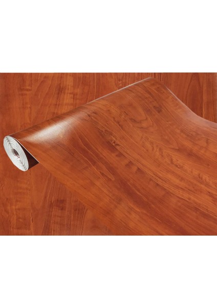 276-8307 Kızıl Kahverengi Ahşap Desen Kendinden Yapışkanlı Folyo ( 67 cm x 2 mt )