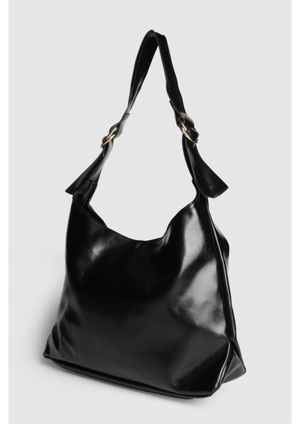 Lagraccio Paris Kadın Büyük Boy Salaş Omuz Çantası Siyah