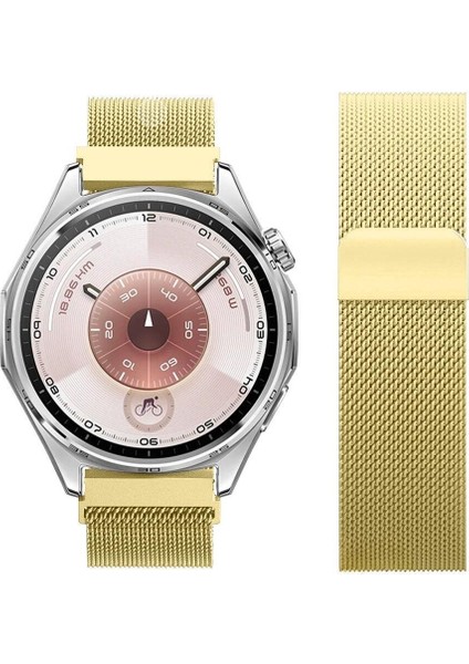 Watch Gt5 / Gt6 46MM ile Uyumlu Manyetik Milanese Loop Metal Kordon – Paslanmaz Çelik, Şık ve Dayanıklı Kayış modelleri