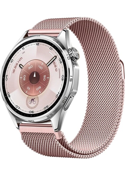 Watch Gt5 / Gt6 46MM ile Uyumlu Manyetik Milanese Loop Metal Kordon – Paslanmaz Çelik, Şık ve Dayanıklı Kayış