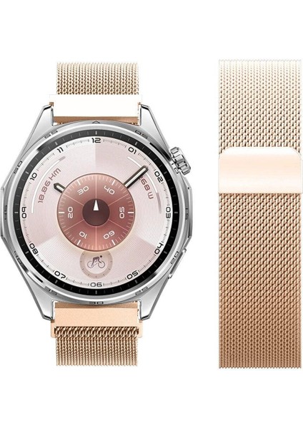 Watch Gt5 / Gt6 46MM ile Uyumlu Manyetik Milanese Loop Metal Kordon – Paslanmaz Çelik, Şık ve Dayanıklı Kayış modelleri