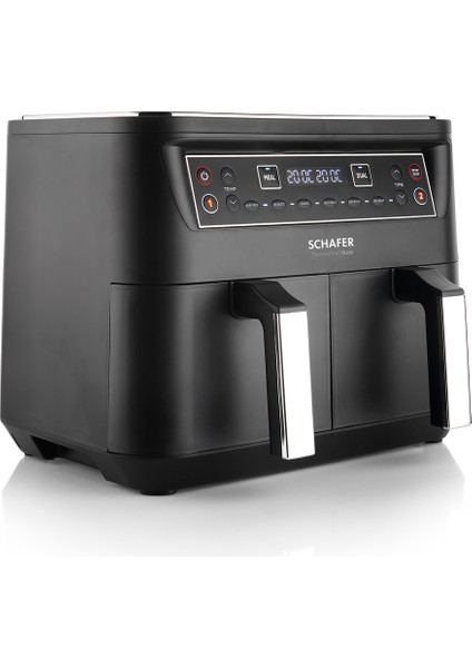 Dijital Airfryer Sıcak Hava Fritözü, Siyah, Sağlıklı ve Pratik Pişirme