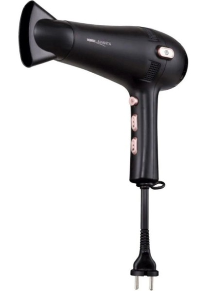 Şık Siyah Saç Kurutma Makinesi, Hızlı ve Güçlü Kurutma Özelliği