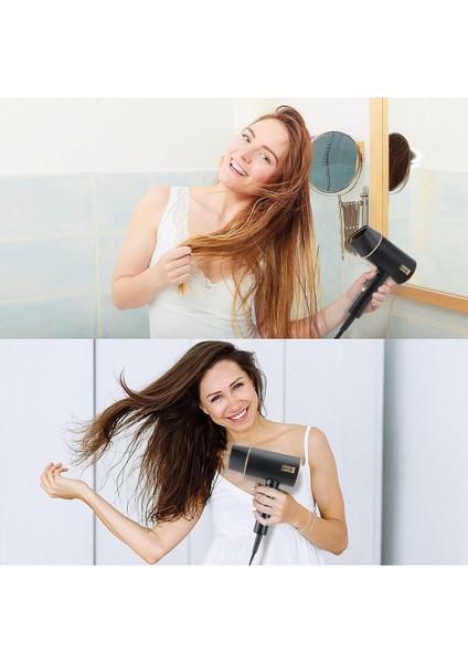 Yüksek Güçlü Katlanabilir Iyonik Seyahat Saç Kurutma Makinesi, Siyah fiyatları