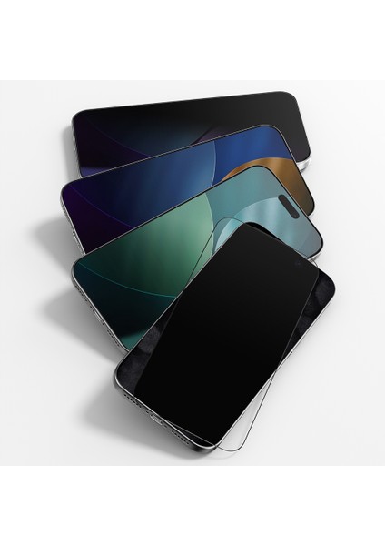 iPhone 17 Pro Uyumlu Amazingthing Titan Privacy Parmak Izi Bırakmayan Temperli Ekran Koruyucu Siyah