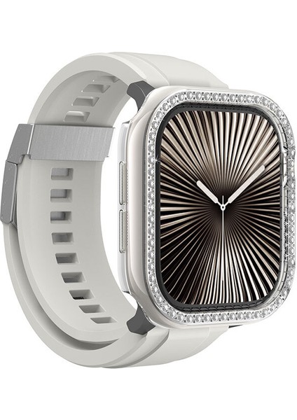 Watch 10 42MM Uyumlu Amazingthing Gleam Fit Fullguard Taşlı Sert Pc Kasa ve Ekran Koruyucu Şeffaf fiyatları